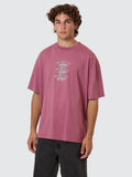 Thrills Reality Dreams Box Fit Oversize Tee - Delta Berry