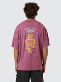 Thrills Reality Dreams Box Fit Oversize Tee - Delta Berry