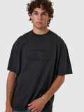 Thrills Shadowless Embro Oversize Box Fit Tee - Pirate Black