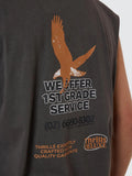 Thrills 1st Grade Service Merch Fit Muscle Tee - Merch Black