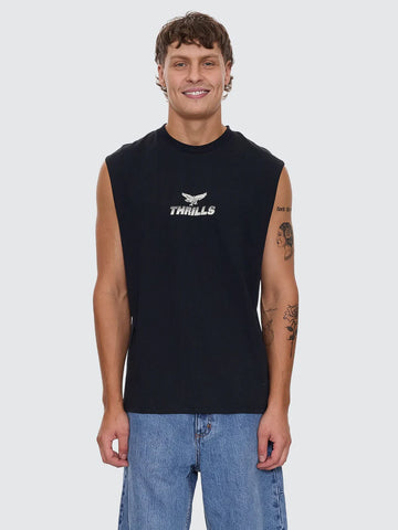 Thrills Paradise Before Anarchy Merch Fit Muscle Tee - Washed Black