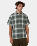 Thrills Cheap Thrills Check Short Sleeve Cropped Shirt - Tarmac