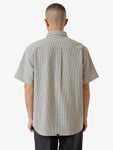 Thrills Morphing Check Short Sleeve Shirt Light Grey