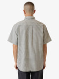 Thrills Morphing Check Short Sleeve Shirt Light Grey