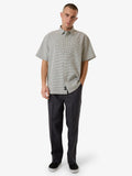 Thrills Morphing Check Short Sleeve Shirt Light Grey