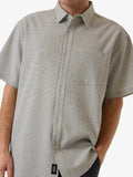 Thrills Morphing Check Short Sleeve Shirt Light Grey