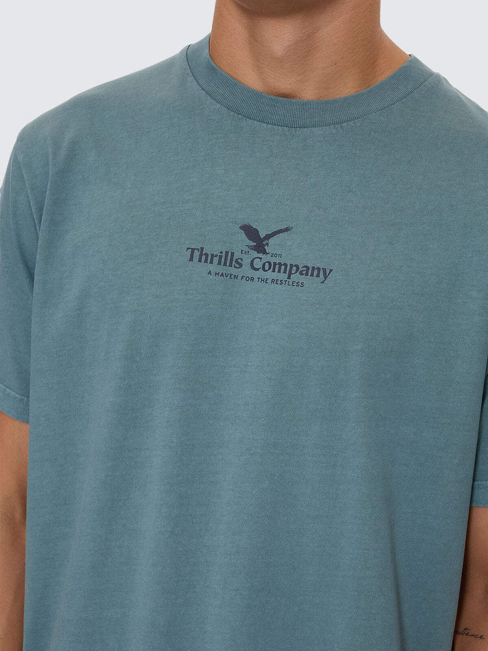 Thrills A Haven For The Restless Merch Fit Tee Green Coast
