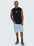 Thrills Calm State Embro Box Fit Oversize Cropped Muscle Tee Washed Black