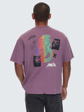 Thrills It's In The Cards Box Fit Oversize Tee - Vintage Mauve