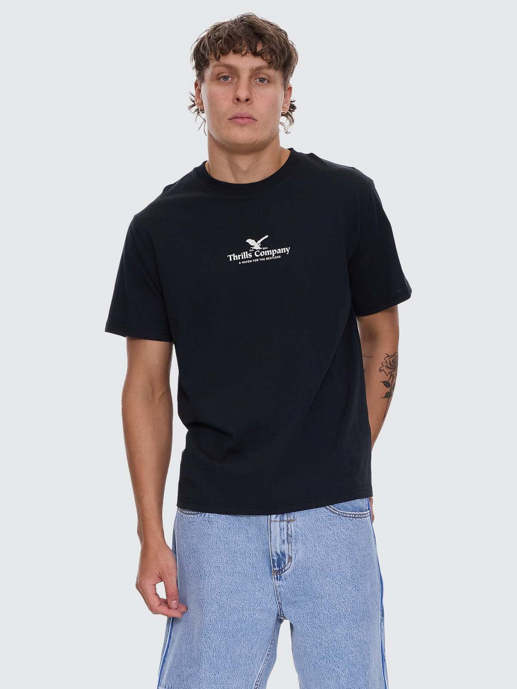 Thrills A Haven For The Restless Merch Fit Tee - Washed Black