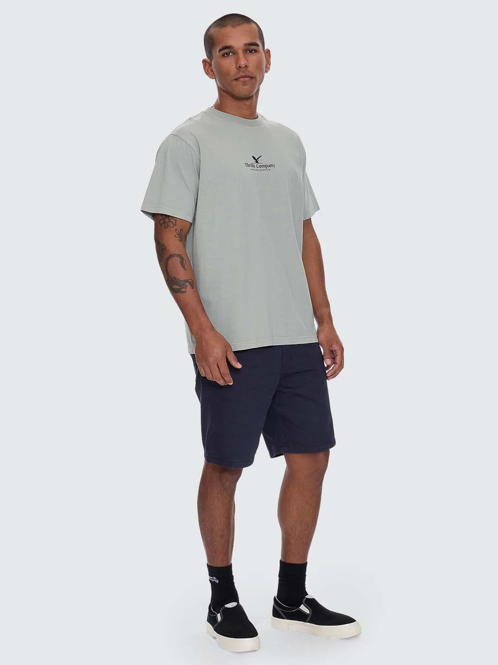 Thrills A Haven For The Restless Merch Fit Tee - Dirty Sage