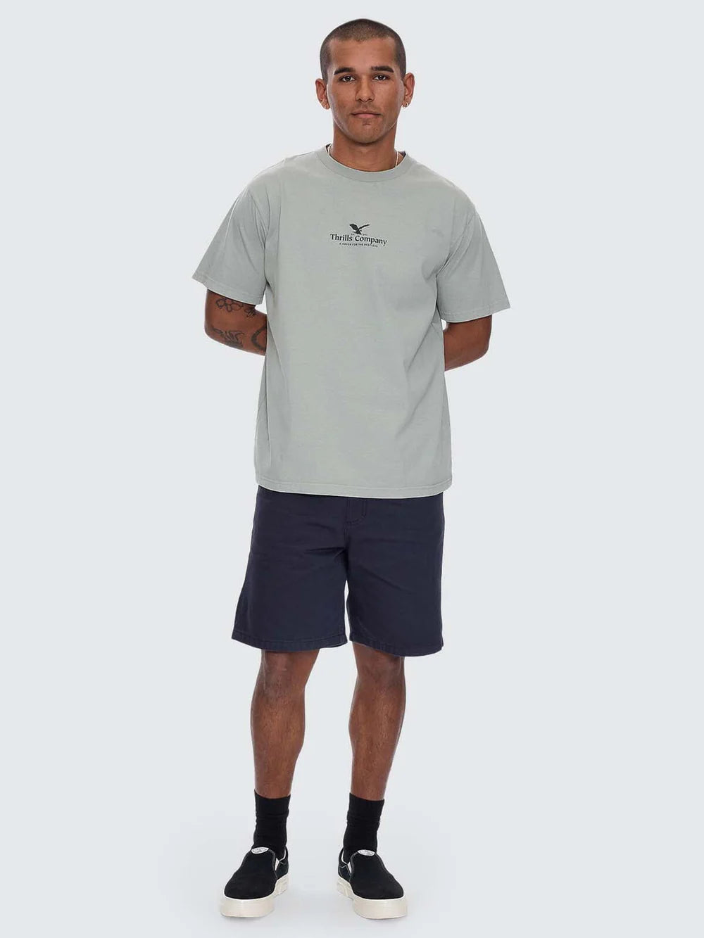 Thrills A Haven For The Restless Merch Fit Tee - Dirty Sage