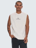 Thrills A Haven For The Restless Merch Fit Muscle Tee Heritage White