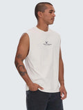 Thrills A Haven For The Restless Merch Fit Muscle Tee Heritage White