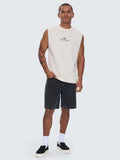 Thrills A Haven For The Restless Merch Fit Muscle Tee Heritage White