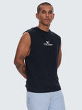 Thrills A Haven For The Restless Merch Fit Muscle Tee - Washed Black