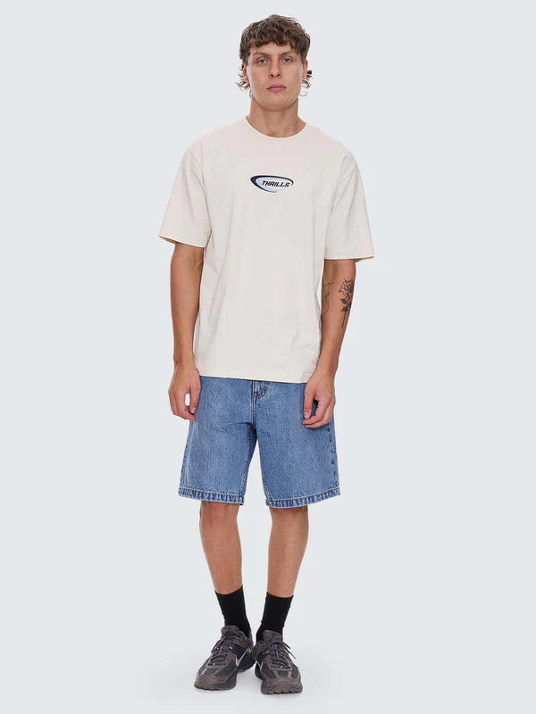 Thrills Fusion Oversize Fit Tee Heritage White