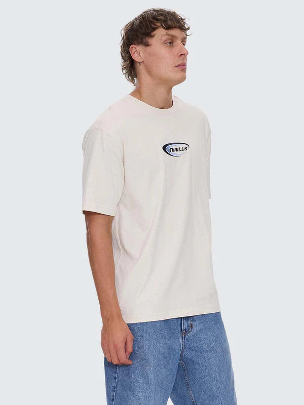 Thrills Fusion Oversize Fit Tee Heritage White