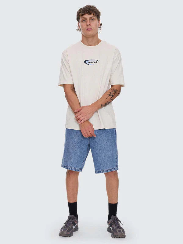 Thrills Fusion Oversize Fit Tee Heritage White