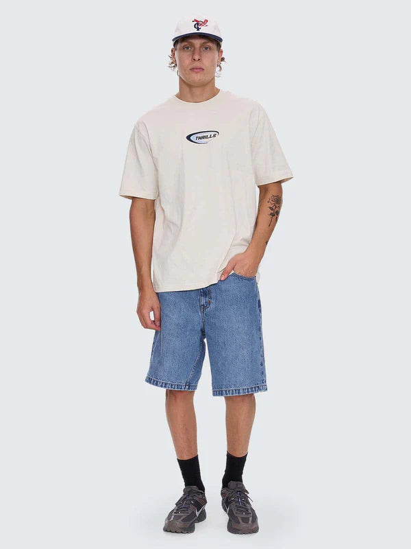 Thrills Fusion Oversize Fit Tee Heritage White