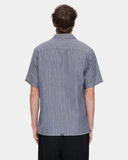 Thrills Gardens Stripe Bowling Shirt - Ebony