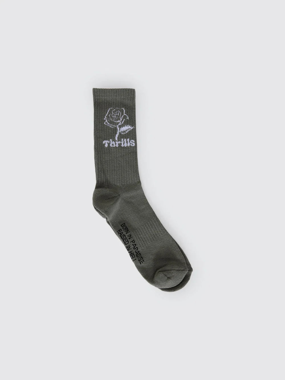 Thrills Love Stinks 3 Pack Sock - Olivine - Butter Yellow - White
