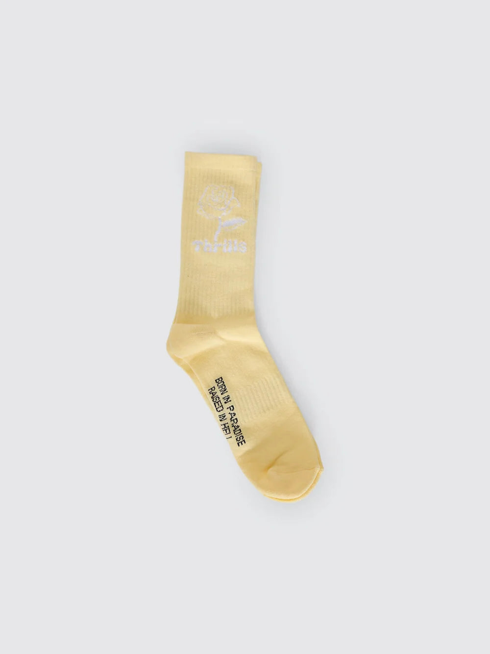 Thrills Love Stinks 3 Pack Sock - Olivine - Butter Yellow - White
