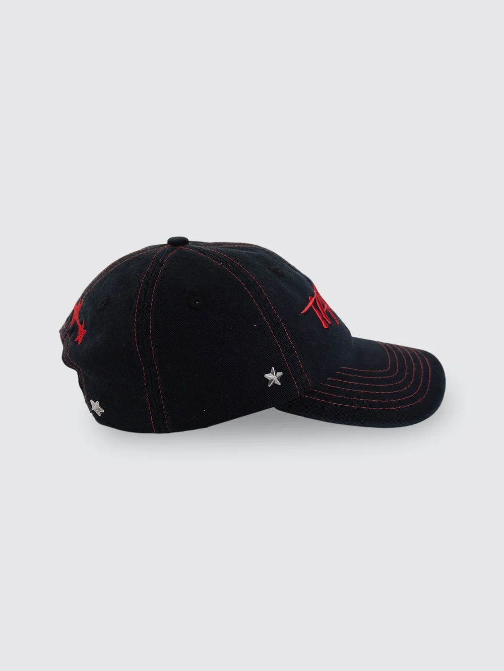Thrills Heater Shallow 6 Panel Cap - Black