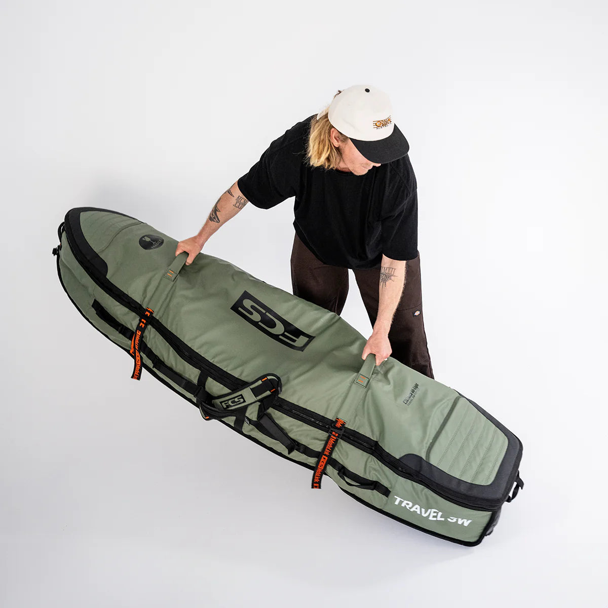 FCS Travel 3W Shortboard/Fish Wheelie 6'7" Alpine