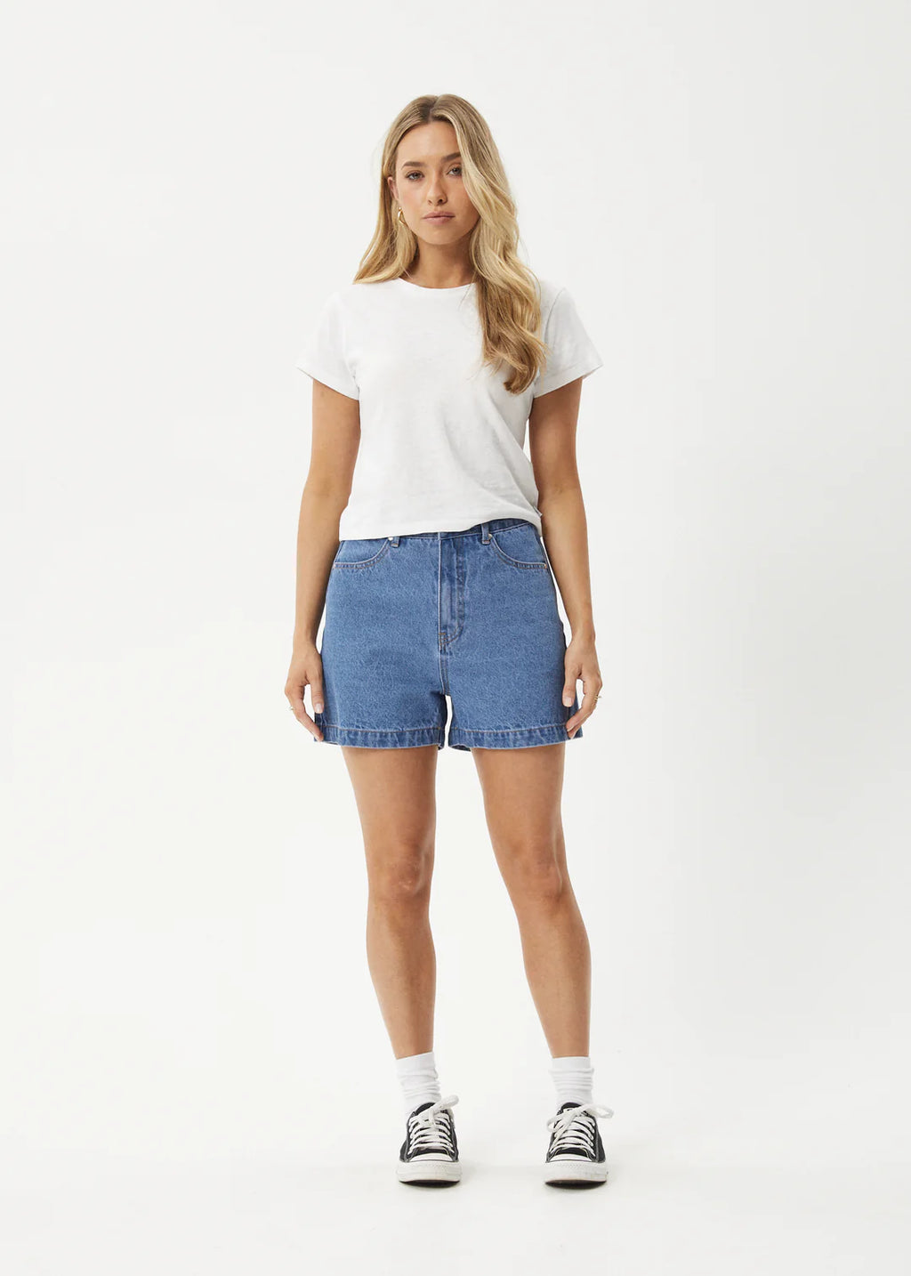 Afends Seventy Threes Denim Short - Worn Blue