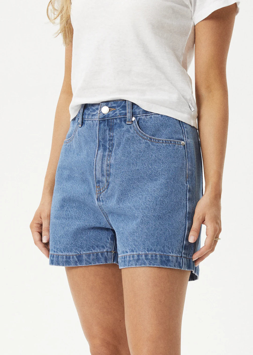 Afends Seventy Threes Denim Short - Worn Blue