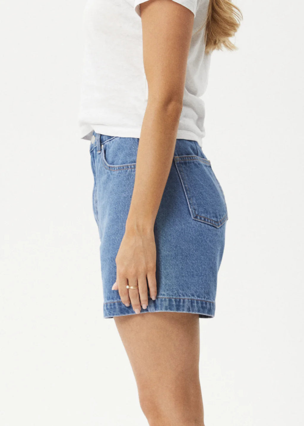 Afends Seventy Threes Denim Short - Worn Blue