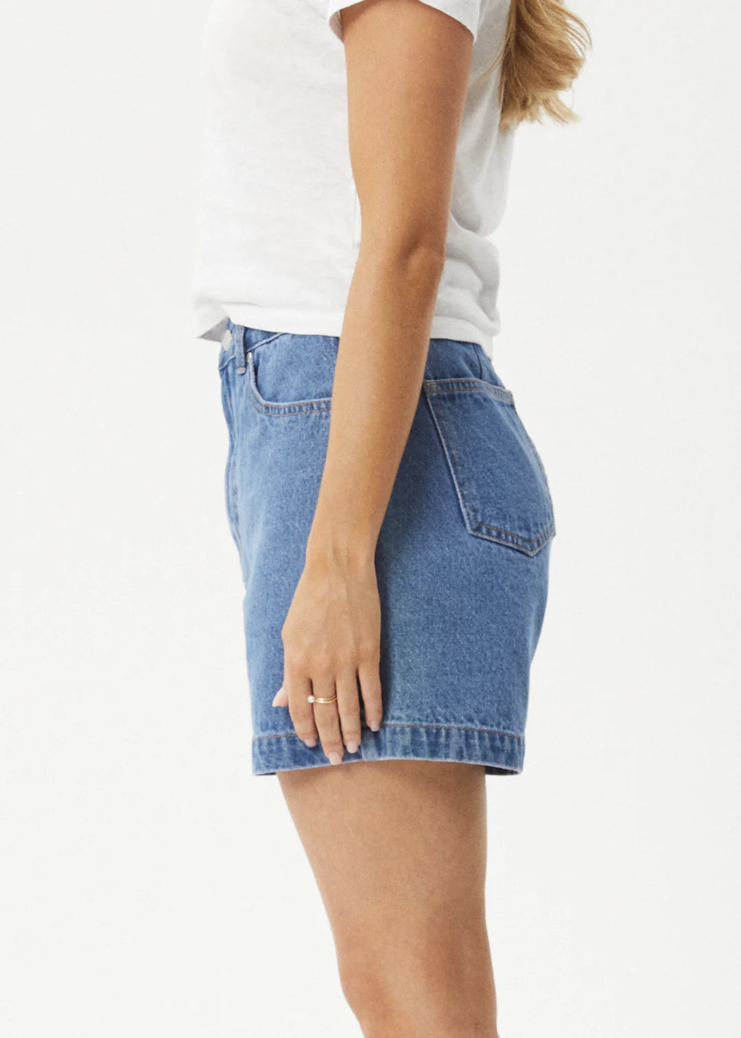 Afends Seventy Threes Denim Short - Worn Blue