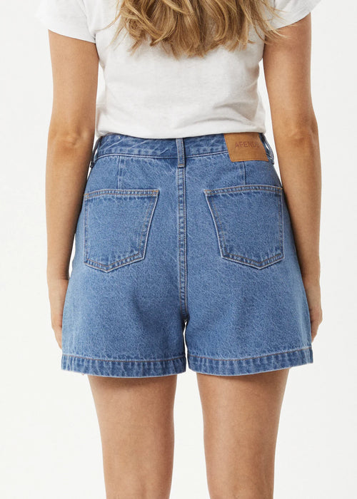 Afends Seventy Threes Denim Short - Worn Blue