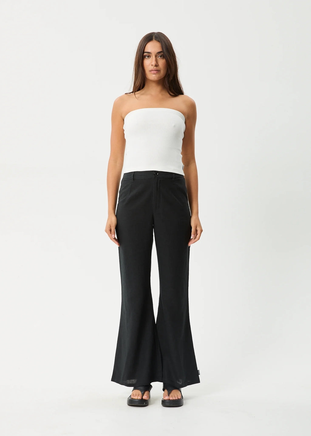 Afends Jamie Rib Tube Top - White
