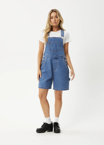 Lil Louis Hemp Denim Overall - Worn Blue