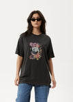 Worlds Above Hemp Oversized Tee - Stone Black