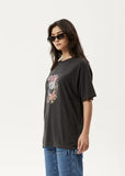 Worlds Above Hemp Oversized Tee - Stone Black