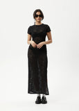 Poet Recycled Lace Maxi Dress - Black