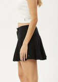 Mika - Recycled Pleat Mini Skirt - Black