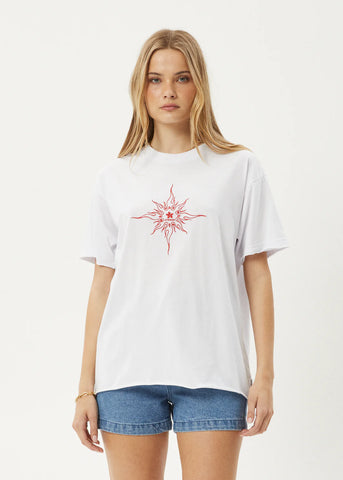 Sunny - Recycled Oversized Tee - White