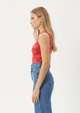 Valerie - Recycled One Shoulder Top - Tomato