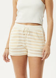 Claudia - Organic Knit Shorts - White / Sand