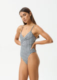 Asher - Recycled Check One Piece - Black Check