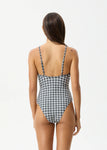 Asher - Recycled Check One Piece - Black Check