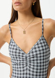 Asher - Recycled Check One Piece - Black Check