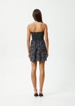 Paisley - Strapless Mini Dress - Black