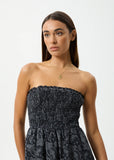 Paisley - Strapless Mini Dress - Black