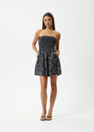 Paisley - Strapless Mini Dress - Black