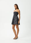 Paisley - Strapless Mini Dress - Black